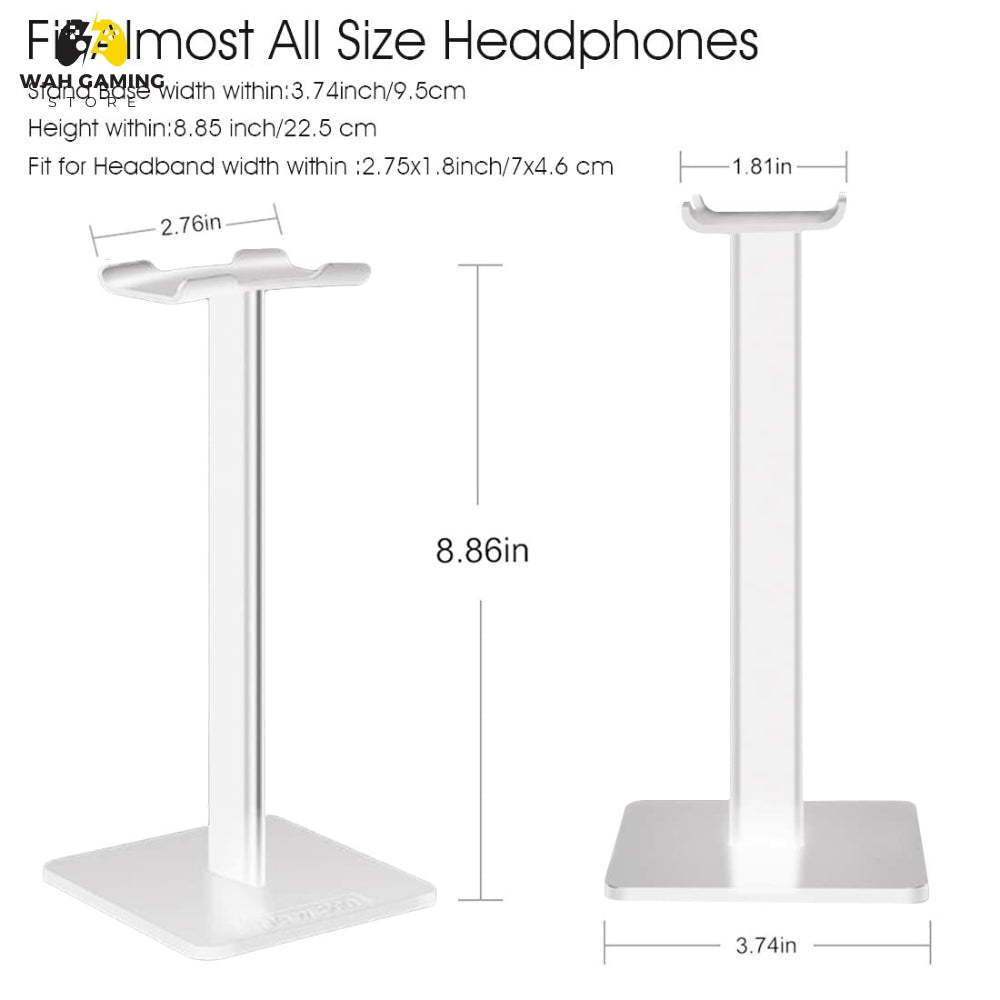 Headphone Stand - Premium ABS Gaming Headset Holder 3pc Set
