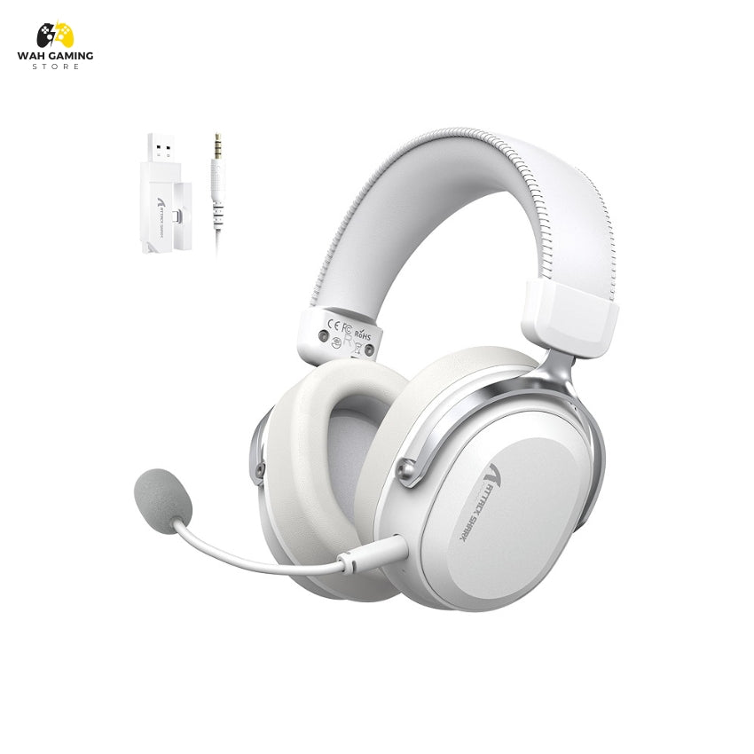 ATTACK SHARK L30PRO Wireless Gaming Headset – 7.1 Surround Sound Tri-Mode Gaming Headphones with 50mm Drivers & Low Latency