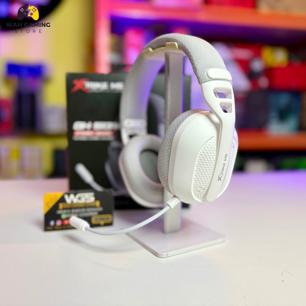 Xtrike Me GH-513W WH Tri-Mode Wireless Gaming Headset | Bluetooth 6.0, 2.4G & Wired