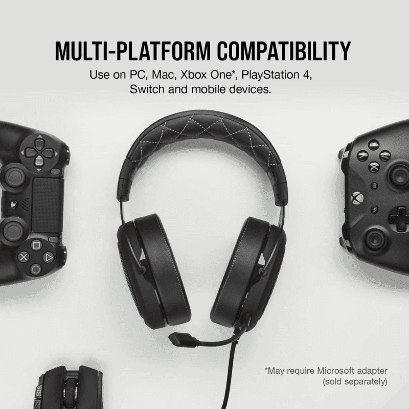 Corsair HS60 Pro Surround Gaming Headset | 7.1 Surround Sound & Noise Cancellation Mic