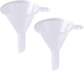2 Pcs Mini Clear Plastic Funnel for Bottling Cosmetics (2 Count)