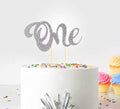 White One Cake Topper Decoration, Elegant Number One Cake Topper for First Birthday Celebration, Party Cake Decoration for Dessert Table, Photo Display and Event Supplies