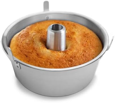 Fox Run Angel Food Cake Pan, Removable Bottom, Aluminum 9.75" Tube Cake Pan