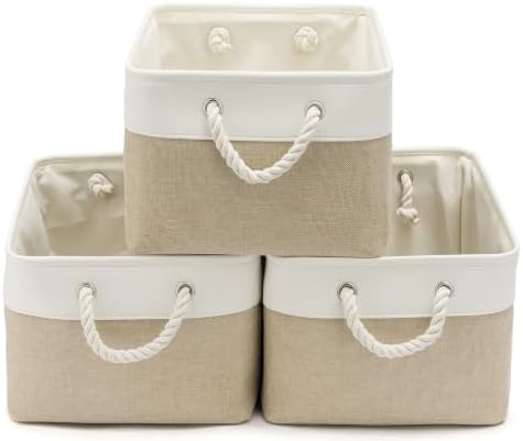 15.7x11.8x8.26 Inch Fabric Large Storage Bins with Handles 3 Pack