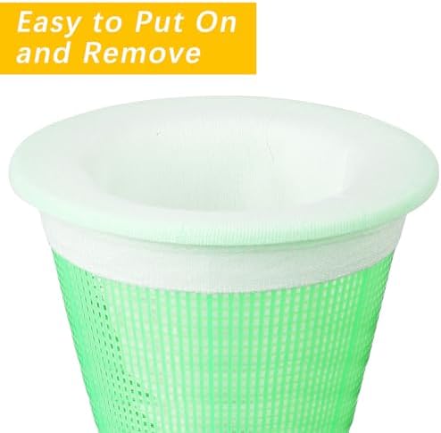 120 Pack Pool Filter Socks for Skimmer Baskets, Reusable Pool Skimmer Socks for Above Ground or Inground Pools Filter Protecting Fine Mesh Screen Basket Sock for Collecting Leaves, Branches, Debris