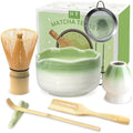 JBER Matcha Set, 7PCS Matcha Whisk Set with Bamboo Whisk for Matcha Starter