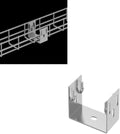 Kable Kontrol 2" Side Floor Bracket – Wire Mesh Cable Tray Support - Wire Mesh Tray Cable Management Rack Cable Basket, Zinc Plated Steel NEC Approved for Network, Fiber Optic, Cabling Accessory