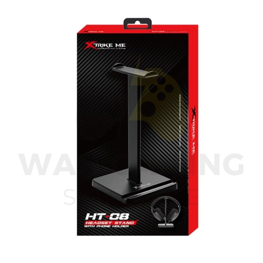 Xtrike-Me HT-08 Gaming Headset Stand with Mobile Phone Holder – Black