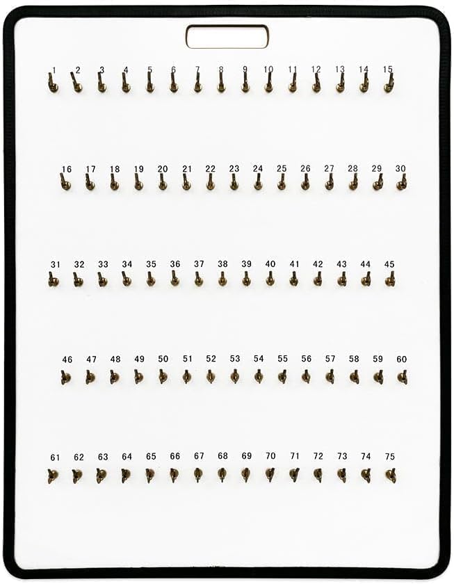 MICRO TEC Masonite Key Holder Wall Mount with 55 Spring Lock Hooks, 18-1/2" x 29-5/8" Commercial Key Organizer Board for Garage, Office, Dealership, Fleet & Automotive Key Storage - Pack of 1