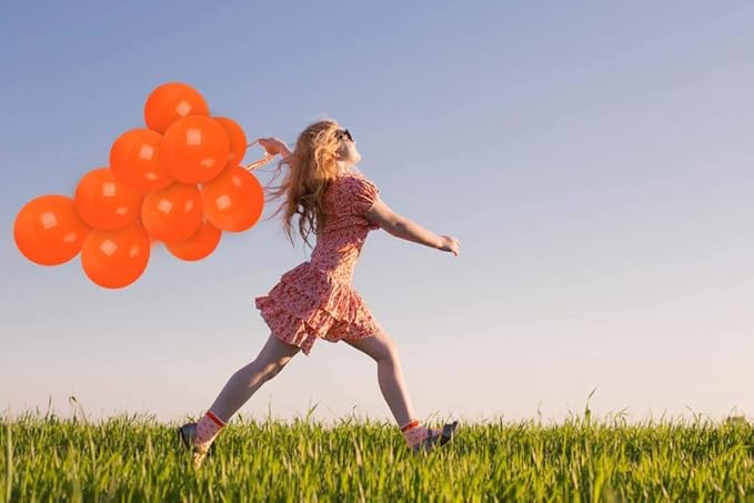 Treasures Gifted Burnt Orange Balloons - 72 Pack Orange Latex Matte 12 Inch Balloons - Party Supplies - Globos Naranjas