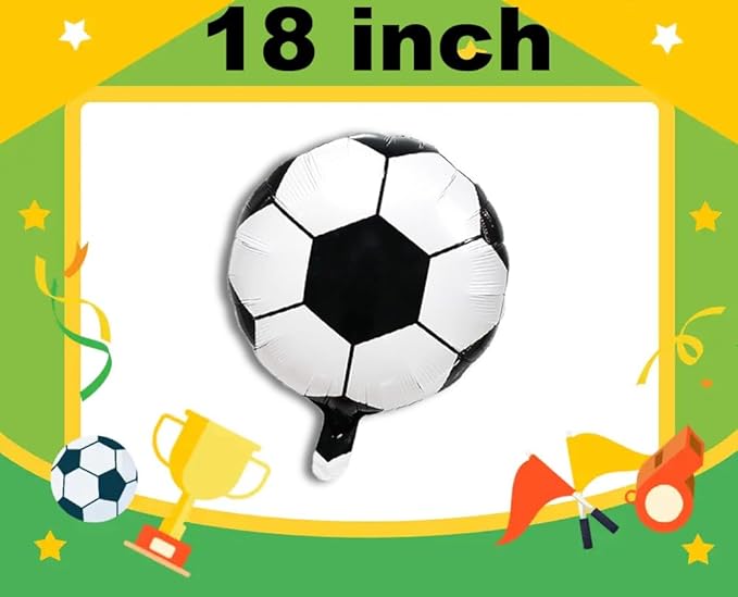 8PCS Helium Foil Soccer Gender Reveal Balloon, Goals or Bows Gender Reveal Decorations, Soccer Baby Shower Decorations