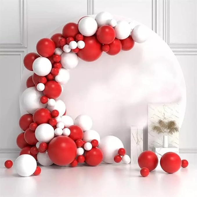 Red Balloons 50pcs 12 Inch Matte Red Latex Party Balloons for Valentines Day Casino Theme Wedding Birthday Patriotic Party Decorations