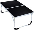 Portable Folding Table - Small Outdoor Folding Table, Suitable for Travel, Camping, Beach, Barbecue, Picnic, Party, Patio (Black)