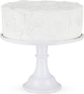 Twine Melamine Cake Stand, Cupcake Display Home Decor Food and Dessert Serving Accessory, 11.5 x 8 Inches, White, Set of 1