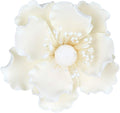 O'Creme Gumpaste Anemone Flower Set of 3 White - Edible Flowers for Cake Decorating - Sugar Paste Flower Decorations for Cakes, Cupcake Toppers - Birthday Party, Wedding, Valentines Day, Baby Shower