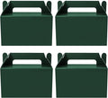 Oletx 50Pcs Dark Green Gable Gift Boxes, 5.9'' Small Party Favor Treat Box, Goodie Box, Cookie Candy Box for Christmas Happy Holiday Birthday Party, Classroom Activity and Any Fun Occasion Decoration
