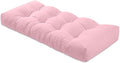 Bench Cushion 51 inches,Indoor/Outdoor Non-Slip Tufted Cushions, Premium Waterproof Linen, Soft Piano Sofa Cushions, High-Density Memory Foam(Light Pink-51x16x4in)
