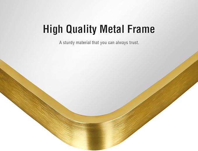 ITSRG Full Length Mirror with Stand, 41"x81" Floor Mirror Freestanding, Arched, Oversized Mirror Full Length(Gold)