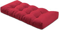 Bench Cushion 27 inches,Indoor/Outdoor Non-Slip Tufted Cushions, Premium Waterproof Linen, Soft Piano Sofa Cushions, High-Density Memory Foam(Dark Red-27x12x4in)