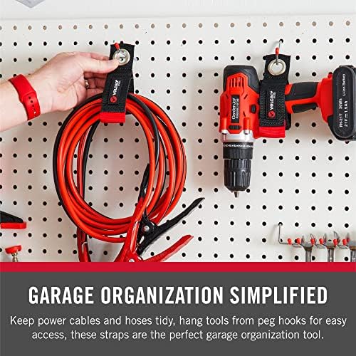 What’s in the box: VELCRO Brand Easy Hang Extension Cord Holder Organizer Variety Pack, 3-pack (10", 14" and 18")
