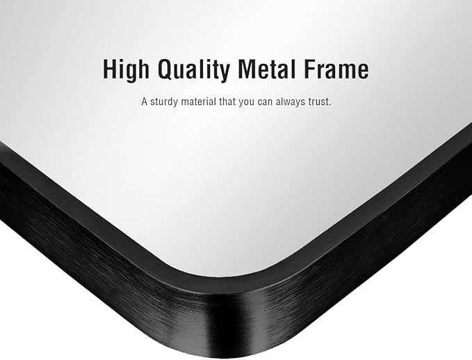 ITSRG Full Length Mirror with Stand, 41"x81" Floor Mirror Freestanding, Arched Wall Mirror, Oversized, Wall Mounted Mirror for Bedroom(Black)