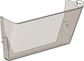 Gawerk Clear Acrylic Single Pocket, Plastic Hanging Wall Mount File Holder for Office Home (Gray, 1 Pack)