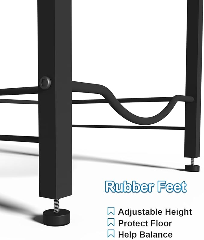 mocomax 5 Gallon Water Jug Rack, 4 Tier Detachable Water Bottle Holder Storage Organizer Shelf, Heavy Duty Water Jug Dispenser Stand for Kitchen, Office, Home, Black