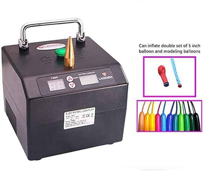 B231 Portable Electric Balloon Inflator Electric Bolloon Blower Pump with Timer Battery for Party Events Decoration