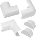 D-Line Large Cable Raceway Accessory Pack, Join 2in x 1in Cord Cover Lengths, 5 Accessories Included, Hide Cords Around a Variety of Angles - White