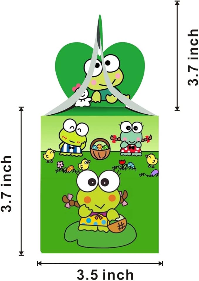 ARHAVI 12Pcs Kitty Kuromi and My Melody Keroppi Pompompurin Badtz Party Favor Gift Boxes for Kids Birthday Party Decorations Supplies