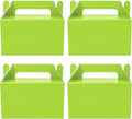 Oletx 12Pcs Green Gable Gift Boxes, 5.9'' Small Party Favor Treat Box, Goodie Box, Cookie Candy Box for S Patricks Day Easter Gift Giving, Birthday Party, Classroom Activity and Any Fun Occasion