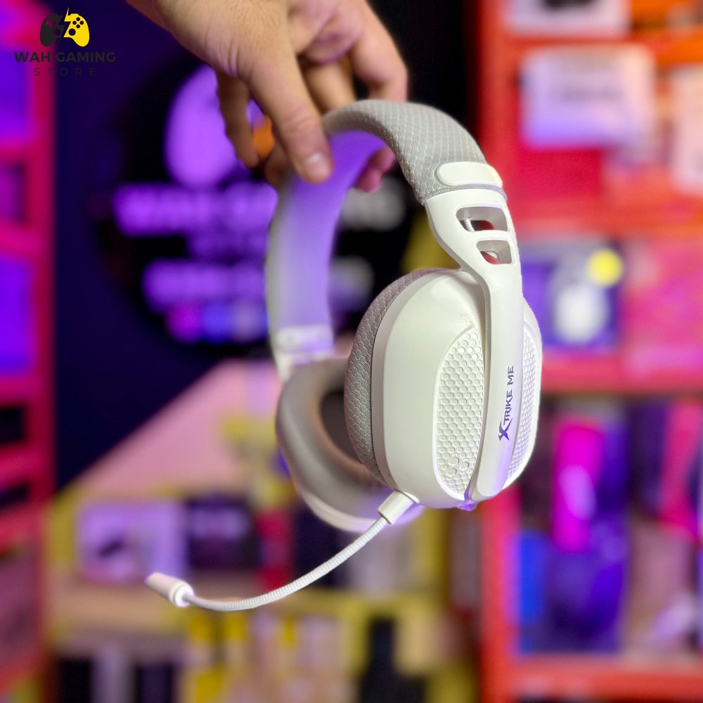 Xtrike Me GH-513W WH Tri-Mode Wireless Gaming Headset | Bluetooth 6.0, 2.4G & Wired