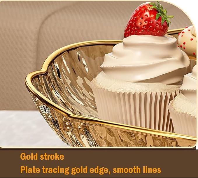 3 Tier Cupcake Stand, Plastic 3 Tiered Serving Stand, Dessert Tower Tray for Party, Birthday, Wedding, Gold