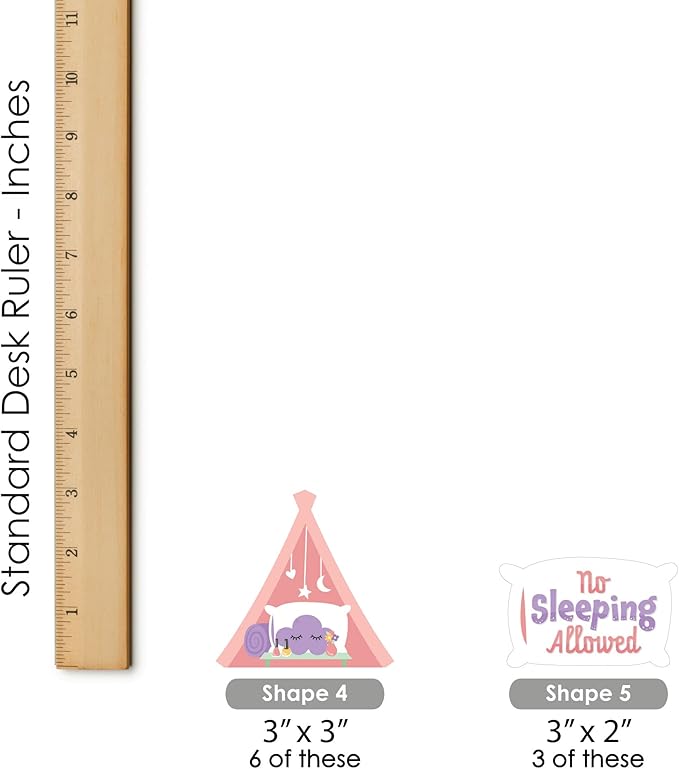 Big Dot of Happiness Pajama Slumber Party - Dessert Cupcake Toppers - Girls Sleepover Birthday Party Clear Treat Picks - Set of 24