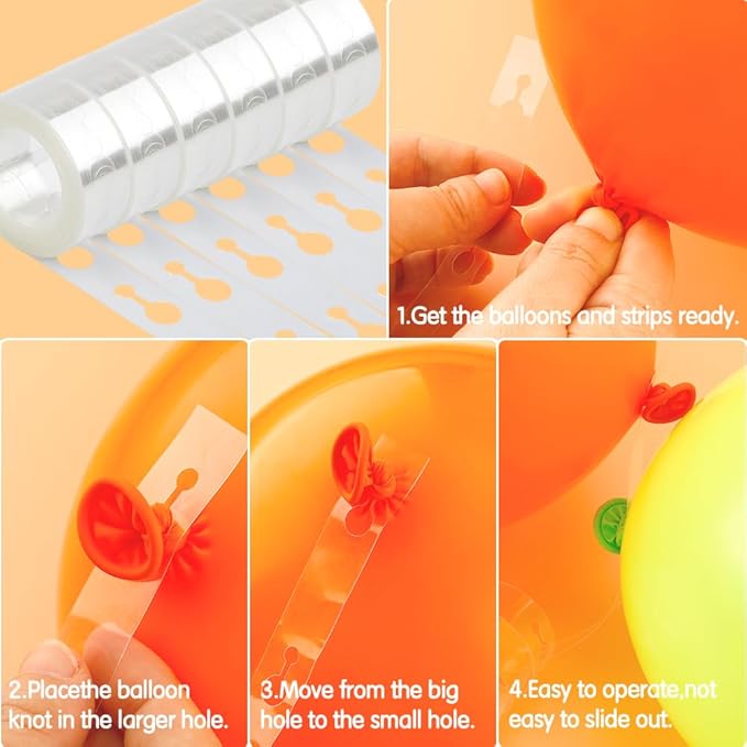 Balloon Arch Kit With Strip, 200 Glue Dots, 32.8Ft Tape for Birthday, Graduation, Wedding, Baby Shower Wall Decorations