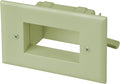 DATACOMM Electronics 45-0008-IV Easy Mount Recessed Low Voltage Cable Plate - Ivory