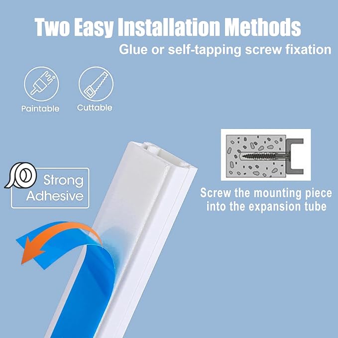Cable Management ，157in Pvc Cord Hider TV Cable Hider Wall，paintable Cord Concealer for Hide Cords Wall Mounted，wire Covers for Cords on Wall， L15.75in*W0.95* H0.55in,White (157in L*0.95in W*0.55in H)
