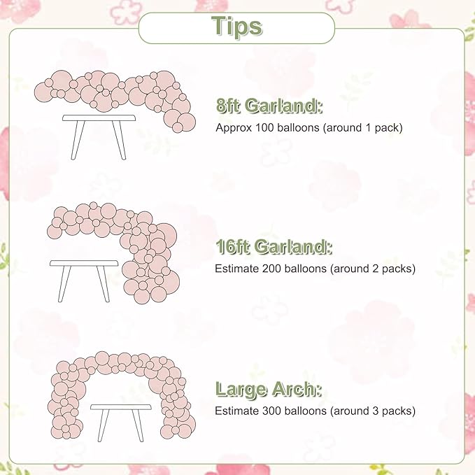 Sage Green Pink Gold Balloon Arch Kit 132Pcs Sage Green Pink Peach Ivory White Gold Clear Balloons for Boho Wildflower Baby Shower Bridal Shower Birthday Party Tea Party Decorations