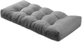 Bench Cushion 42 inches,Indoor/Outdoor Non-Slip Tufted Cushions, Premium Waterproof Linen, Soft Piano Sofa Cushions, Entryway Storage, Bay Window, High-Density Memory Foam(Medium Grey-42x16x4in)