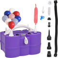 Electric Balloon Pump, Portable Electric Balloon Blower Machine Balloon Air Pump Dual Nozzle 110V 600W Balloon Inflator for Party Decorations