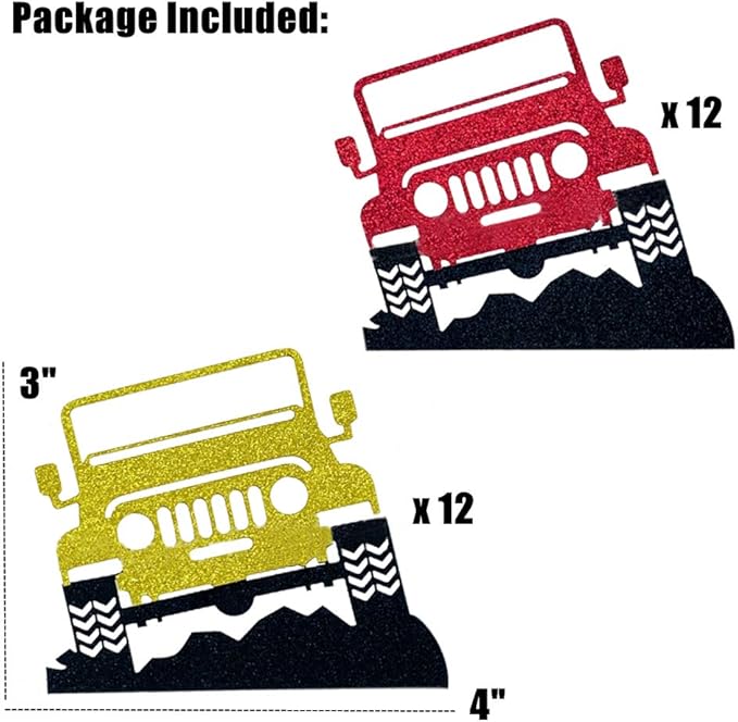 JeVenis 24 PCS Car Cake Decoration Truck Cupcake Toppers Car Vehicle Birthday Party Decoration Car Cake Topper for Boy Men