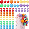 Ball Shaped Cake Topper Cake Picks, 78pcs Pearl Ball DIY Cake Insert Topper Cup Cake Topper Set Toothpick for Party Birthday Cake Baby Shower Wedding Anniversary