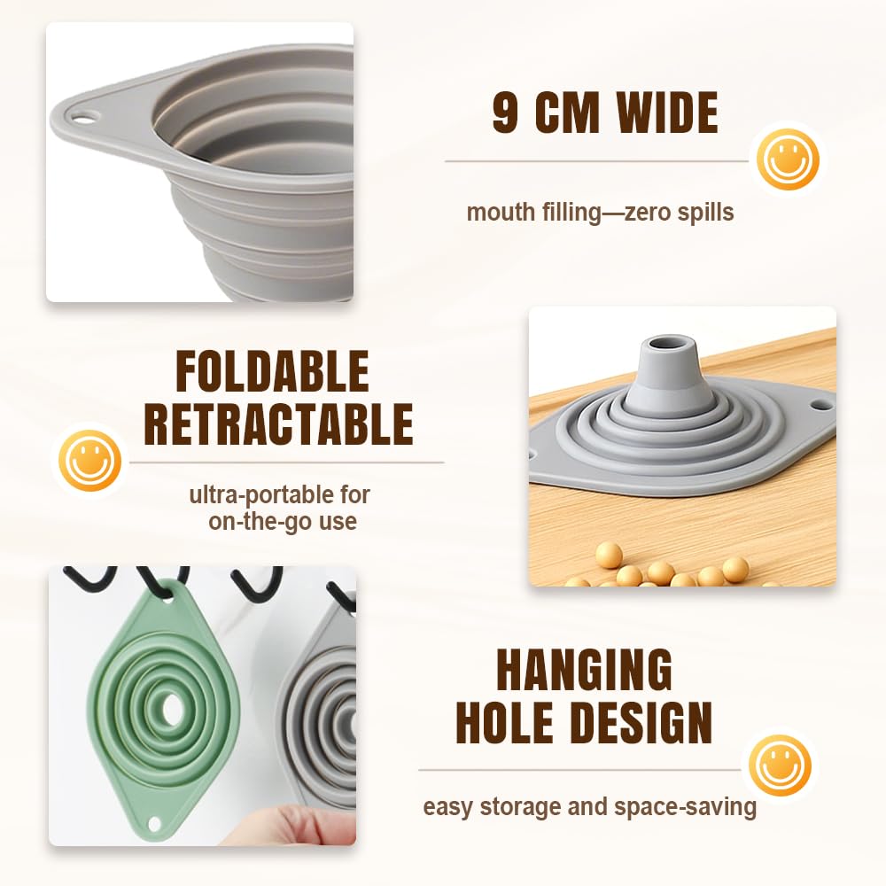 Kitchen Funnel Set 3 Pack