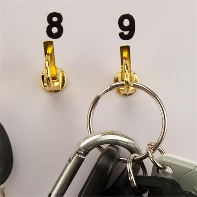 MICRO TEC Masonite Key Holder Wall Mount with 32 Spring Lock Hooks, 13-1/2" x 20" Heavy Duty Wall Mounted Key Organizer Board for Dealership, Garage, Office, Fleet & Automotive Key Storage - Pack of 1