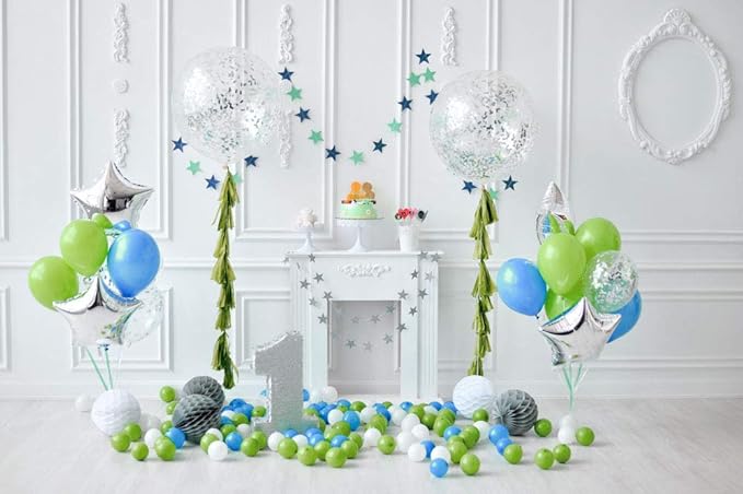 Treasured Lime Green Balloons - Neon & Matte 12 Inch - Latex Party Balloons - 36 Count
