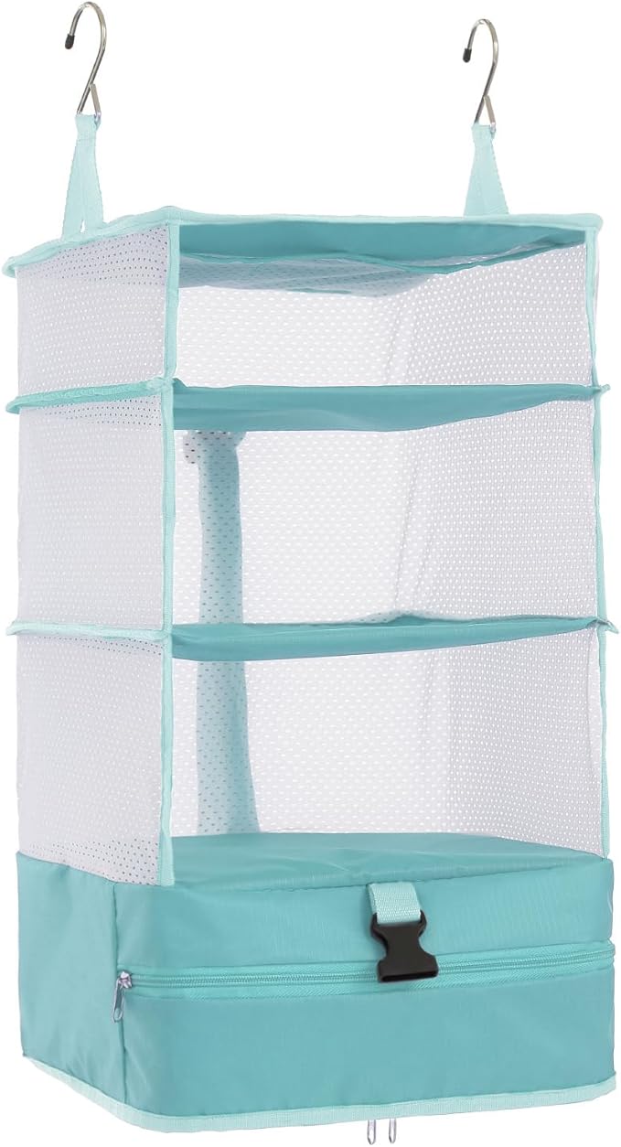 TABITORA Portable Hanging Travel Shelves Bag Packing Cube Organizer Suitcase Storage Large Capacity