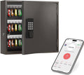 WeHere 90 Key Lock Box, Smart Key Cabinet with Key Management System, App, Bluetooth, Dynamic/Static Password, WiFi Unlock(Sold Separately), Wall-Mount Commercial Key Storage Box for Office, School