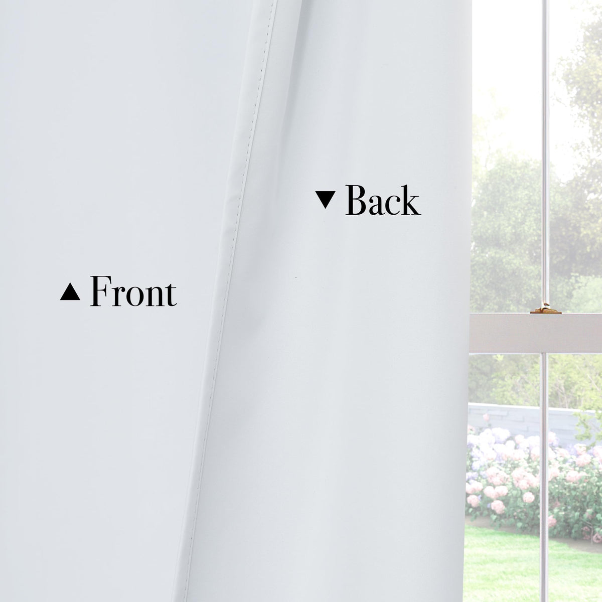 White 100% Blackout Short Curtains for Kitchen Over Sink 36 inch (2 Count)