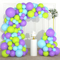 Lime Green Purple Blue Balloon Garland Arch - Purple Balloons Lime Green Blue Balloons for Birthday Baby Shower Wedding Graduation Wedding Party Decorations