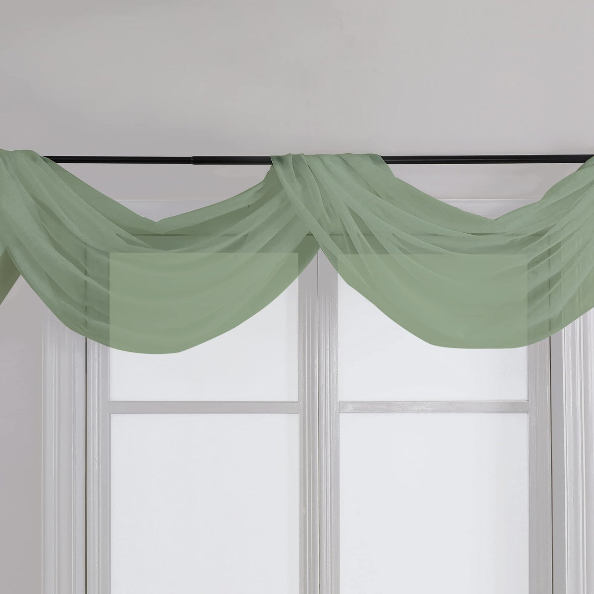 Sheer Window Curtains 144 inch Extra Long 2PCS